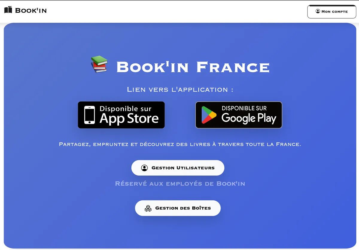 Book'in : Gestion communautaire de boîtes à livres