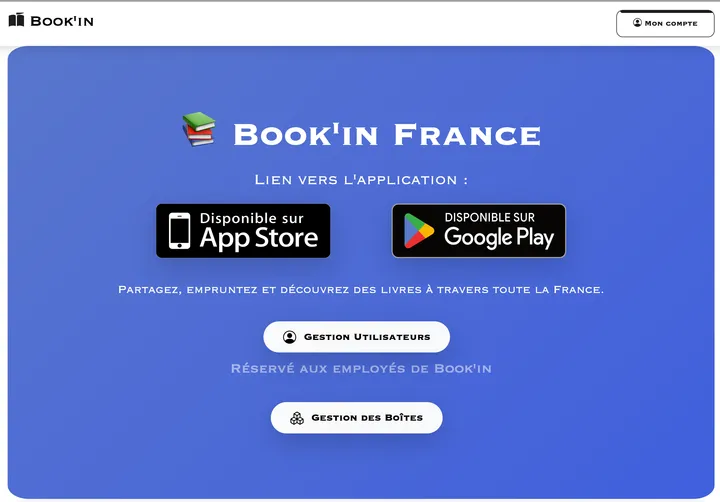 Book'in : Gestion communautaire de boîtes à livres